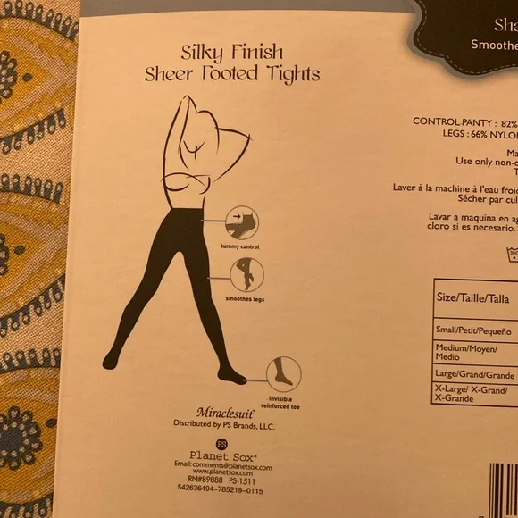 Miraclesuit Sheer Footed Tights in Light Black - Picture 4 of 8